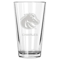 Boise State Broncos 16oz. Personalized Etched Pint Glass
