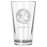 Florida State Seminoles 16oz. Personalized Etched Pint Glass
