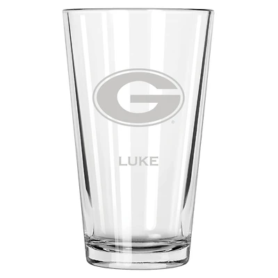 Georgia Bulldogs 16oz. Personalized Etched Pint Glass