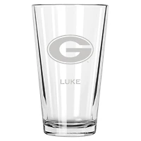 Georgia Bulldogs 16oz. Personalized Etched Pint Glass