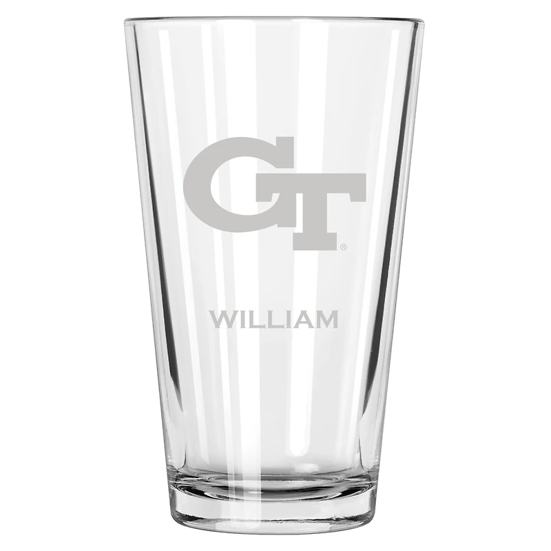Georgia Tech Yellow Jackets 16oz. Personalized Etched Pint Glass