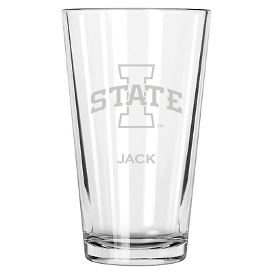 Iowa State Cyclones 16oz. Personalized Etched Pint Glass