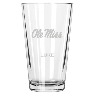 Ole Miss Rebels 16oz. Personalized Etched Pint Glass