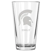 Michigan State Spartans 16oz. Personalized Etched Pint Glass