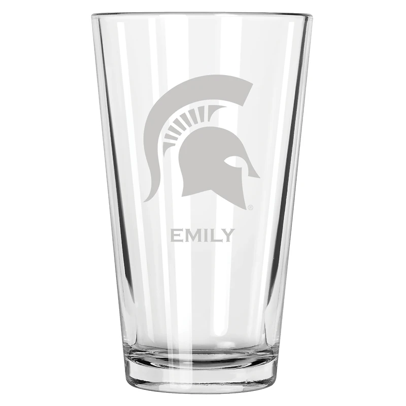 Michigan State Spartans 16oz. Personalized Etched Pint Glass