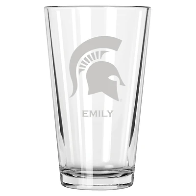 Michigan State Spartans 16oz. Personalized Etched Pint Glass