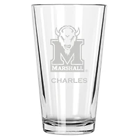 Marshall Thundering Herd 16oz. Personalized Etched Pint Glass