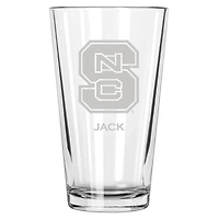 NC State Wolfpack 16oz. Personalized Etched Pint Glass