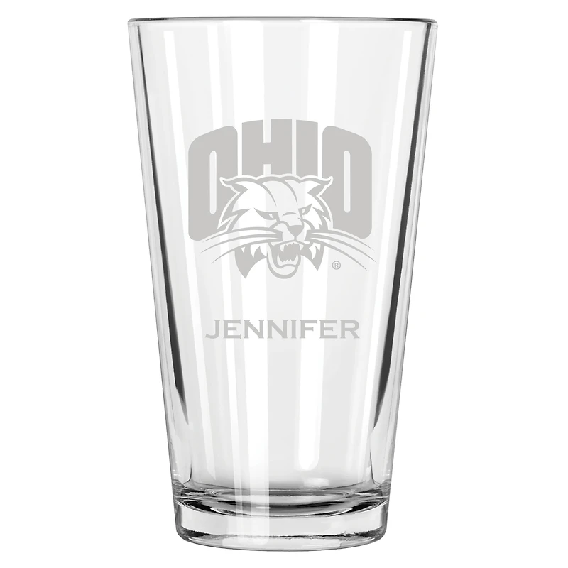 Ohio Bobcats 16oz. Personalized Etched Pint Glass