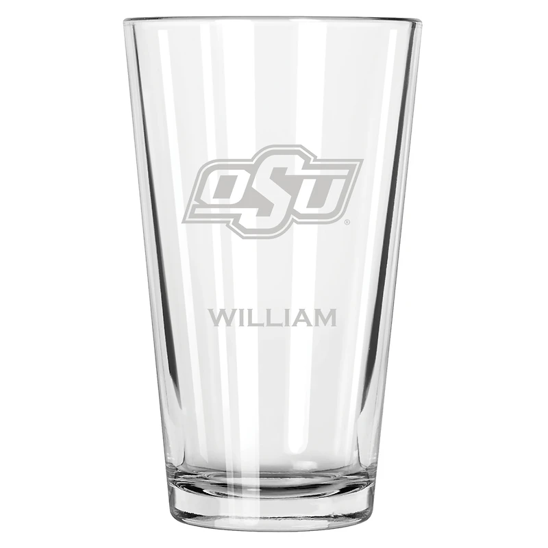 Oklahoma State Cowboys 16oz. Personalized Etched Pint Glass
