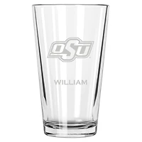 Oklahoma State Cowboys 16oz. Personalized Etched Pint Glass