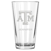 Texas A&M Aggies 16oz. Personalized Etched Pint Glass