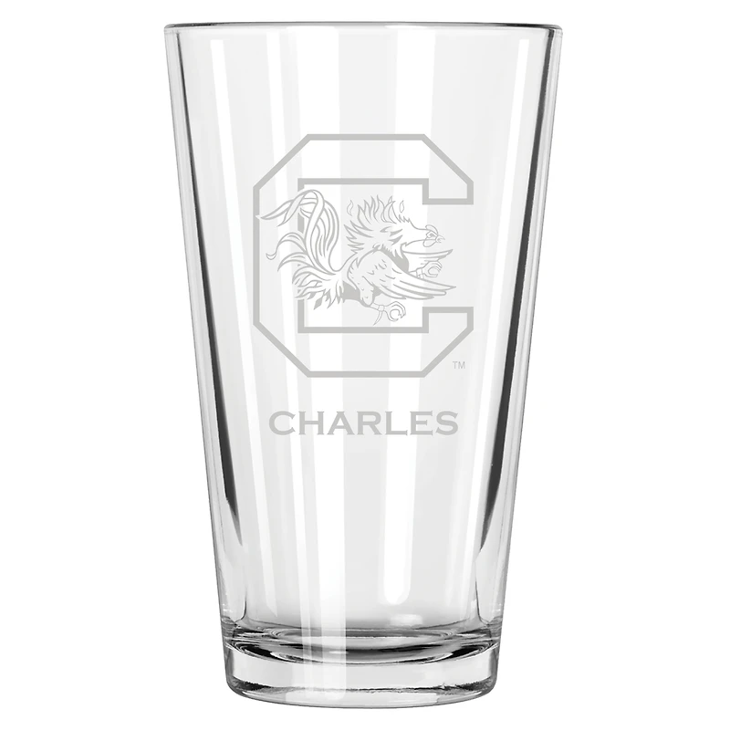South Carolina Gamecocks 16oz. Personalized Etched Pint Glass