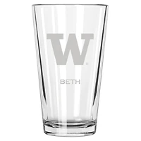 Washington Huskies 16oz. Personalized Etched Pint Glass