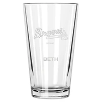 Atlanta Braves 16oz. Personalized Etched Pint Glass