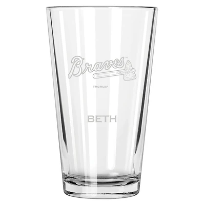 Atlanta Braves 16oz. Personalized Etched Pint Glass