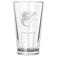 Baltimore Orioles 16oz. Personalized Etched Pint Glass