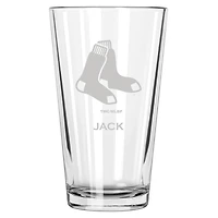 Boston Red Sox 16oz. Personalized Etched Pint Glass