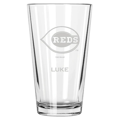 Cincinnati Reds 16oz. Personalized Etched Pint Glass