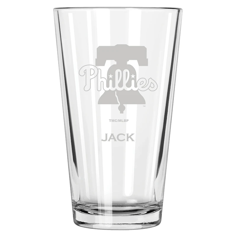 Philadelphia Phillies 16oz. Personalized Etched Pint Glass
