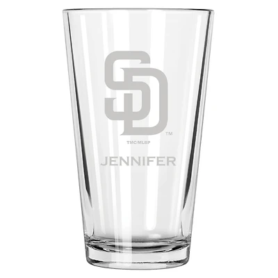 San Diego Padres 16oz. Personalized Etched Pint Glass