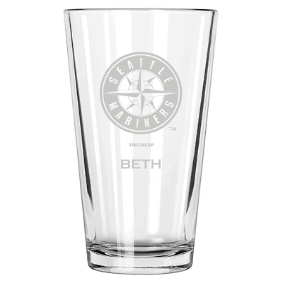Seattle Mariners 16oz. Personalized Etched Pint Glass