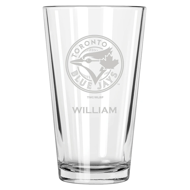 Toronto Blue Jays 16oz. Personalized Etched Pint Glass