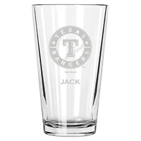 Texas Rangers 16oz. Personalized Etched Pint Glass