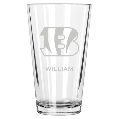 Cincinnati Bengals 16oz. Personalized Etched Pint Glass
