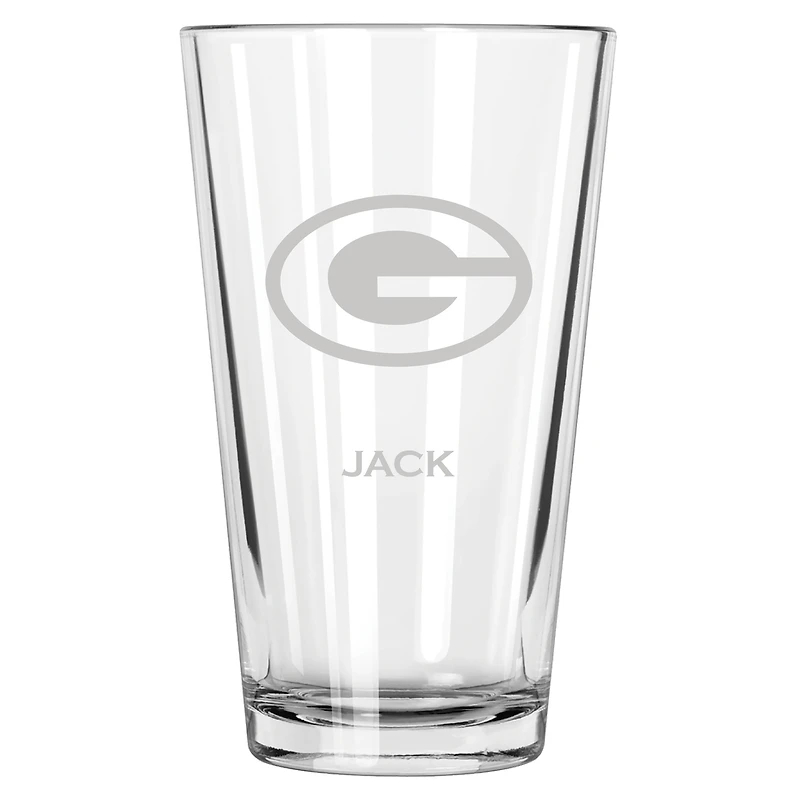Green Bay Packers 16oz. Personalized Etched Pint Glass