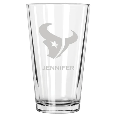Houston Texans 16oz. Personalized Etched Pint Glass