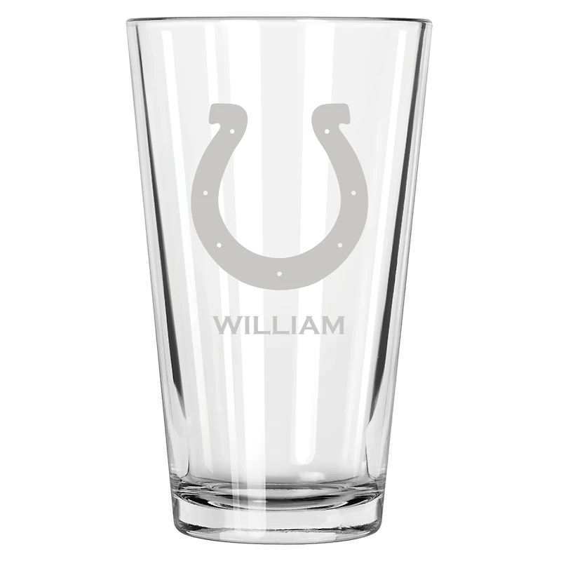 Indianapolis Colts 16oz. Personalized Etched Pint Glass