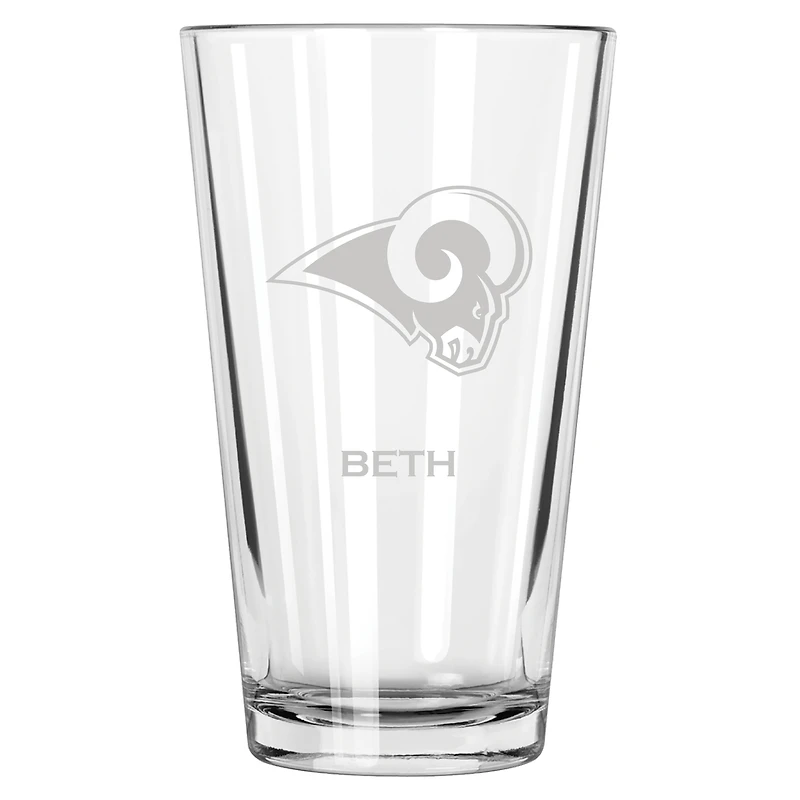 Los Angeles Rams 16oz. Personalized Etched Pint Glass