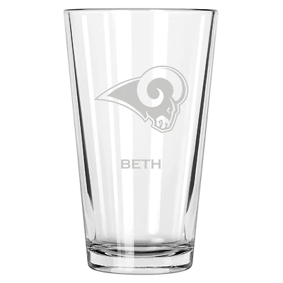 Los Angeles Rams 16oz. Personalized Etched Pint Glass
