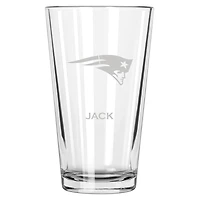 New England Patriots 16oz. Personalized Etched Pint Glass