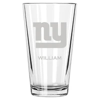 New York Giants 16oz. Personalized Etched Pint Glass