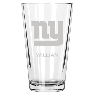 New York Giants 16oz. Personalized Etched Pint Glass