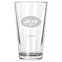 New York Jets 16oz. Personalized Etched Pint Glass