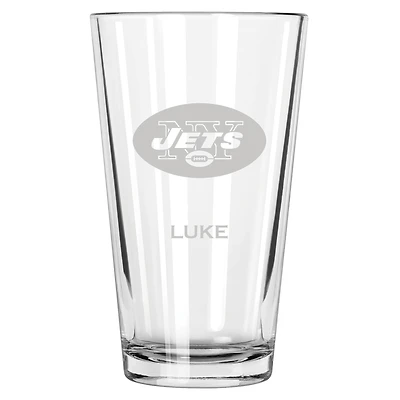 New York Jets 16oz. Personalized Etched Pint Glass