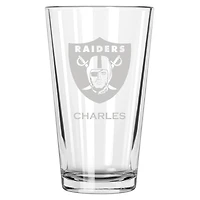 Las Vegas Raiders 16oz. Personalized Etched Pint Glass