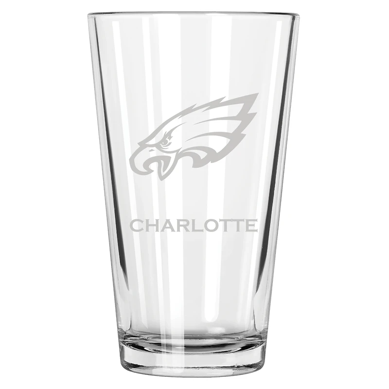 Philadelphia Eagles 16oz. Personalized Etched Pint Glass