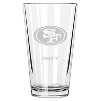 San Francisco 49ers 16oz. Personalized Etched Pint Glass