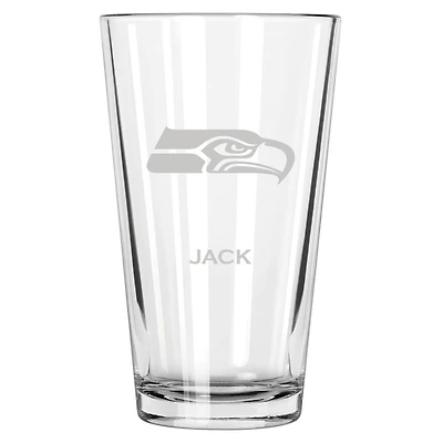 Seattle Seahawks 16oz. Personalized Etched Pint Glass