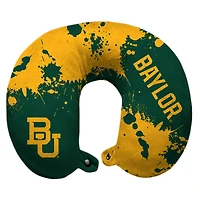 Baylor Bears 12'' x 13'' Splatter Print Polyester Travel Pillow