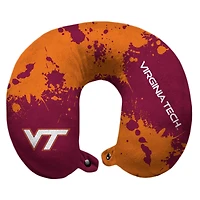 Virginia Tech Hokies 12'' x 13'' Splatter Print Polyester Travel Pillow