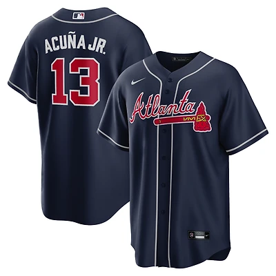 Men's Nike Ronald Acuna Jr. Navy Atlanta Braves Alternate Replica Player Name Jersey