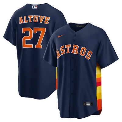 Men's Nike Jose Altuve Navy Houston Astros Alternate 2 Replica Jersey