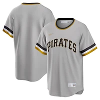 Men's Nike Gray Pittsburgh Pirates Road Cooperstown Collection Team Jersey