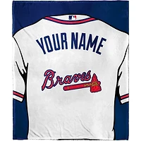 The Northwest Company Atlanta Braves 50'' x 60'' Personalized Silk Touch Sherpa Throw