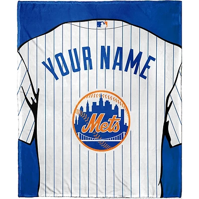 The Northwest Company New York Mets 50'' x 60'' Personalized Silk Touch Sherpa Throw